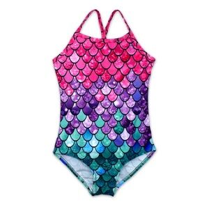 Girls One Pieces Swimsuit Cute Swimwear Bathing Suits